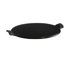 Refratrio para pizza em cermica Emile Henry 37cm preta
