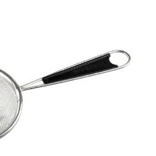 Peneira Fackelmann Everyday em inox 7x18,4cm prata e preta