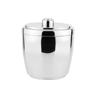 Balde de gelo em ao inox Fracalanza Manhattan 17,5x20cm 3 litros prata