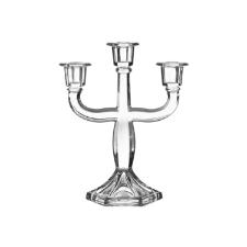 Castial triplo em cristal Ecolgico L'Hermitage La Voir 23,5cm