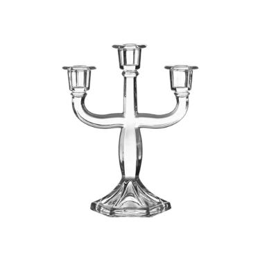 Castial triplo em cristal Ecolgico L'Hermitage La Voir 23,5cm