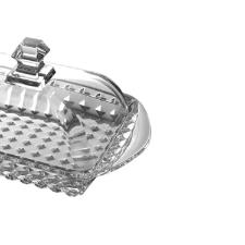 Manteigueira em cristal ecolgico L'Hermitage Belmont 17,2cm