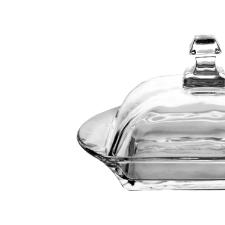Manteigueira de Cristal Ecolgico L'Hermitage Kite com Tampa 10,5x17,2x9cm