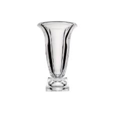Vaso em cristal ecolgico com p Bohemia Magma 19,5x33cm incolor