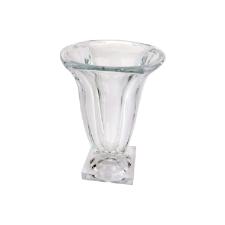 Vaso em cristal ecolgico com p Bohemia Magma 19,8x20,8x29cm incolor