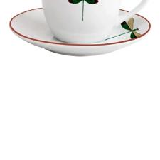 X�cara caf� porcelana L'Hermitage Lib�lula 80ml branco