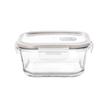 Pote hermtico retangular em vidro Dynasty Foodlock 320ml transparente