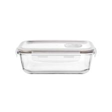 Pote hermtico retangular em vidro Dynasty Foodlock 370ml transparente