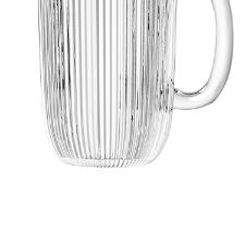 Jarra em cristal ecolgico com borda dourada L'Hermitage Cameratta 1,3 litro transparente