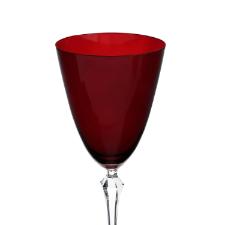 Jogo de taas para gua cristal ecolgico Bohemia Elizabeth 350ml 6 peas vermelho