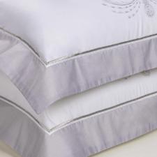 Jogo de Cama casal 300 Fios 100% algodo Trussardi Salviati cor branca
