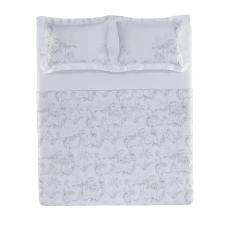 Jogo de Cama queen 300 Fios 100% Bambu Trussardi Aironi cor branca