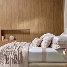 Almofada em algodo Trussardi Ferrucci 40x40cm rose