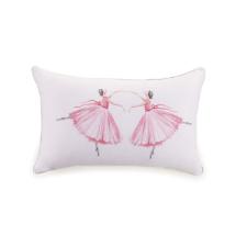 Almofada em algodo Trussardi Ballerina 30x50cm rosa