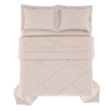 Edredom Queen 300 Fios 100% Algodo Egpcio Trussardi Grasso 250x270cm Rose