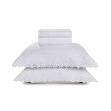 Jogo de cama em algodo Trussardi Farfalla cetim 200 fios king 280x260cm