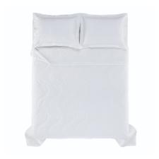 Colcha com porta-travesseiro Trussardi Farfalla cetim 200 fios king 290x250cm branco