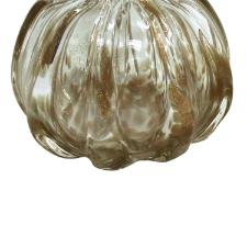 Vaso murano golden em vidro L'Hermitage Trouxinha 12x12cm champanhe