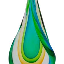 Vaso murano em vidro L'Hermitage Gota 11,9x5,7x24,5cm colorido