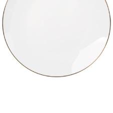 Prato raso em porcelana L'Hermitage Legacy Gold 27cm branco