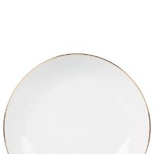 Prato fundo em porcelana L'Hermitage Legacy Gold 20,5cm branco