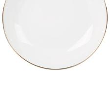 Prato fundo em porcelana L'Hermitage Legacy Gold 20,5cm branco