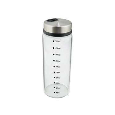 Porta condimento em vidro com Tampa em ao inox Dynasty 500ml incolor