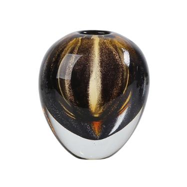 Vaso murano em vidro L'Hermitage Espiral 12,5x8,5x14cm mbar