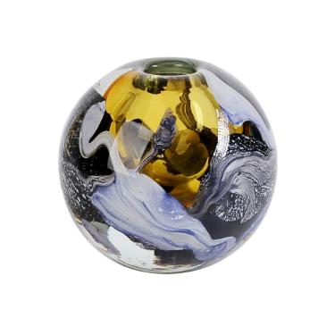 Vaso murano em vidro L'Hermitage Espiral 11x10,5cm mbar