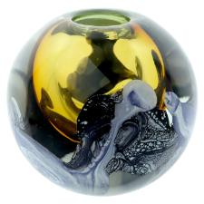 Vaso murano em vidro L'Hermitage Espiral 11x10,5cm mbar