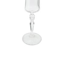 Jogo de taas champanhe cristal ecolgico Bohemia Grace 190ml 6 peas ouro