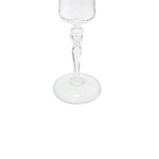Jogo de taas champanhe cristal ecolgico Bohemia Grace 190ml 6 peas prata rim