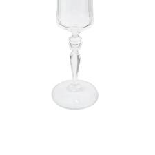 Jogo de taas champanhe cristal ecolgico Bohemia Grace 190ml 6 peas ouro rim