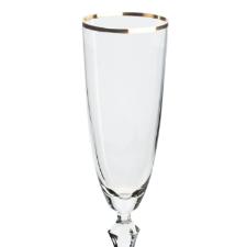 Jogo de taas champanhe cristal ecolgico Bohemia Elizabeth 200ml 6 peas prata rim