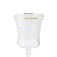 Jogo de taas para gua cristal ecolgico Bohemia Grace 300ml 6 peas ouro rim