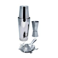 Jogo de coqueteleira em inox Fracalanza Boston 550ml 3 Peas