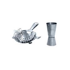 Jogo de coqueteleira em inox Fracalanza Boston 550ml 3 Peas