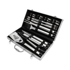Jogo de Churrasco Fracalanza Gourmet Ao Inox com Maleta Alumnio 19 Peas