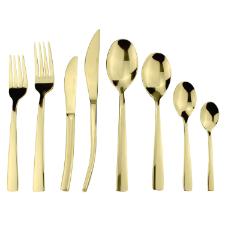 Faqueiro em ao inox Fracalanza Ravel 48 peas champanhe serve 6 pessoas