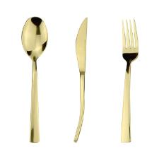 Faqueiro em ao inox Fracalanza Ravel 48 peas champanhe serve 6 pessoas