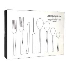 Faqueiro em ao inox Fracalanza Ravel 48 peas champanhe serve 6 pessoas
