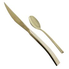Faqueiro em ao inox Fracalanza Ravel 24 peas champanhe serve 6 pessoas
