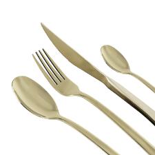 Faqueiro em ao inox Fracalanza Ravel 24 peas champanhe serve 6 pessoas