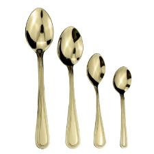 Faqueiro em ao inox Fracalanza Pearl 48 peas champanhe serve 6 pessoas