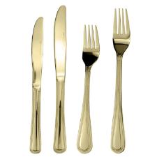 Faqueiro em ao inox Fracalanza Pearl 48 peas champanhe serve 6 pessoas