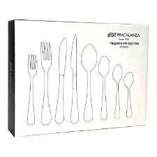 Faqueiro em ao inox Fracalanza Pearl 48 peas champanhe serve 6 pessoas