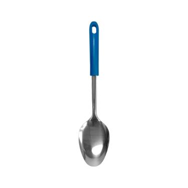 Colher de inox Fackelmann Elemental 7,5x32cm azul