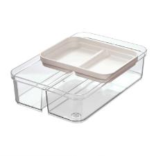 Organizador multiuso com 2 andares Idesign Crisp branco ID-718-60