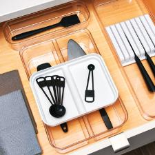 Organizador multiuso com 2 andares Idesign Crisp branco ID-718-60