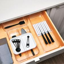 Organizador multiuso com 2 andares Idesign Crisp branco ID-718-60